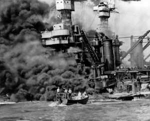 ... Japanese bombing of Pearl Harbor, Hawaii on Dec. 7, 1941. / Associated
