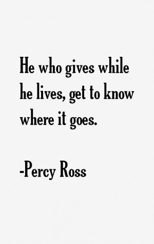 Percy Ross Quotes & Sayings