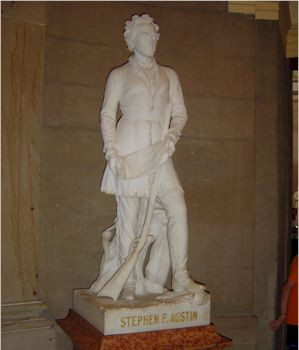 Stephen F. Austin Marble by Elisabet Ney. Given in 1905; located in ...