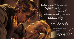 notebook, allie and noah, notebook quote