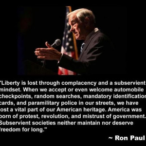 Great Ron Paul quote