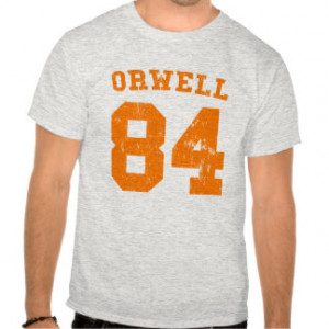 George Orwell 84 1984 jersey T-shirt