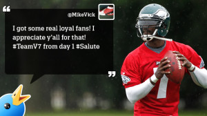 Quote of the Day: Michael Vick Thanks Fans