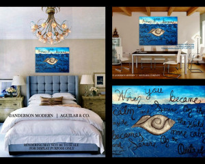 ... featuring Rare Sacred Conch Shell & Buddha Quote contemporary-artwork