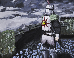 Solaire of Astora (traditional painting) by CorporalDogmeat on ...