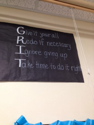 How have you addressed grit in your classroom this year?