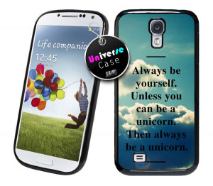 Unicorn Quote Vintage Sky Samsung Galaxy S4 Case Hard Plastic
