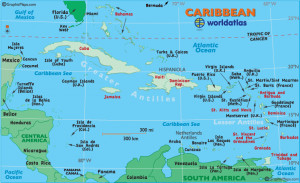 Caribbean Island Maps Printable