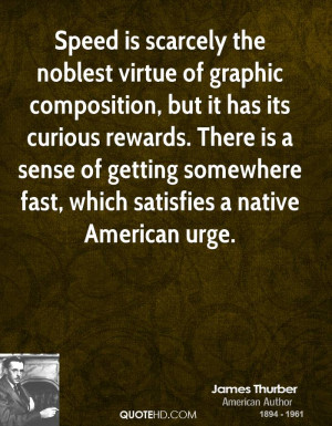 Speed is scarcely the noblest virtue of graphic composition, but it ...