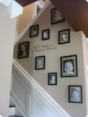 the wall going up the stairs is my favorite wall in the house