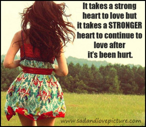 Strong Heart Love quote