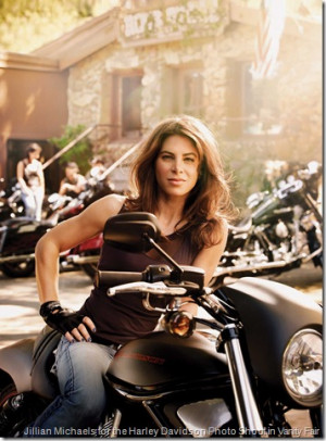 Jillian Michaels for the Harley Davidson Photo Shoot in Vanity Fair