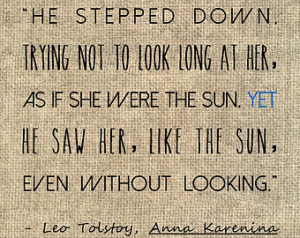 Leo Tolstoy Anna Karenina literary quote love typography print. Book ...