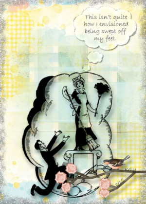 dove quotes sweep them Off their feet - Artist Trading Cards - Digital ...