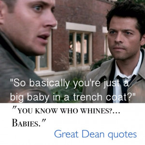 ... when Dean said that, poor Cas. #Supernatural #cas #dean dean quote