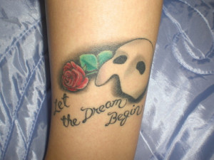 Phantom Of The Opera Tattoo Ideas Phantom tattoo healed