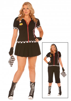 ... Costumes Sports Costumes Ladies Race Car Driver Plus Size Costume