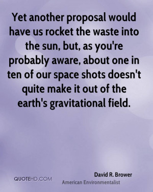 Yet another proposal would have us rocket the waste into the sun, but ...