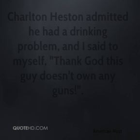 David Letterman - Charlton Heston admitted he had a drinking problem ...