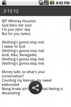 cole Lyrics - screenshot