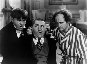 The Three Stooges in the short film Healthy, Wealthy and Dumb.