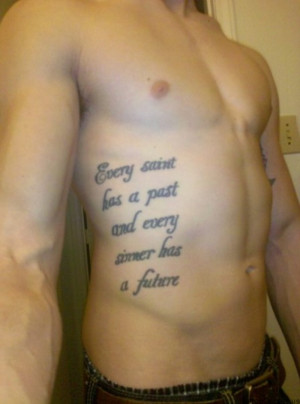 every saint has a past short tattoo quotes tattooquotes every saint ...