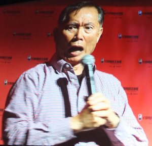Above: the look on George Takei's face when he first realized what ...