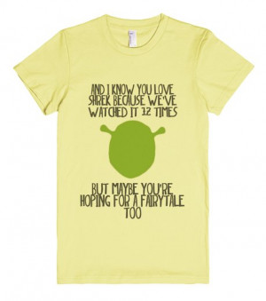 Shrek quote | Fitted T-shirt | Front