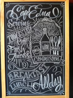 ... restaurant #menu #chalkboard #chalkart #art #wine #beer #handmade