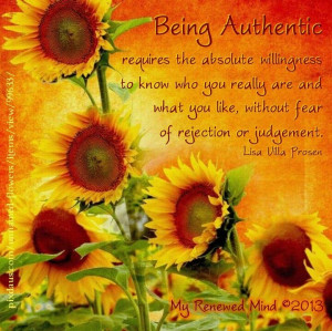 Being authentic