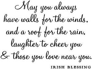 Wall Quotes Irish Family Blessing Vinyl Wall Sayings