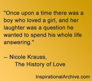 Nicole Krauss quote from The History of Love