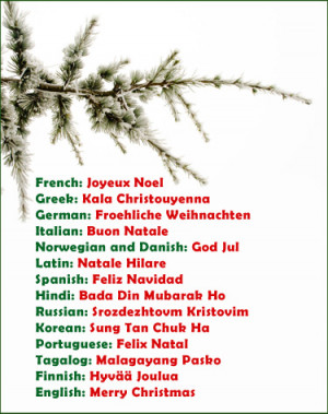 Christmas In All Languages