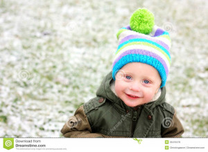 One Year Old Baby Girl Smiling