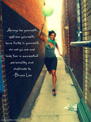 Bruce Lee Picture Quote Express Yourself Mlquotes