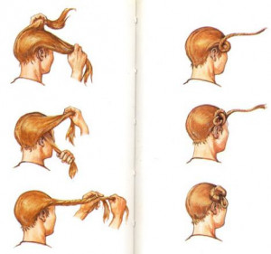 How to tie your hair in a Suebian knot, the distinctive Suebian hair ...
