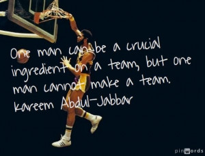 great quote from kareem abdul jabbar