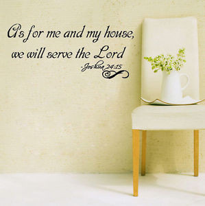 ... -and-My-House-Joshua-24-15-Letter-Word-Bible-Wall-Sticker-Quote-Decal