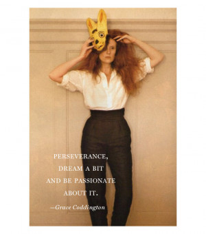 grace coddington vogue editor fashion quote funny bunny mask high ...