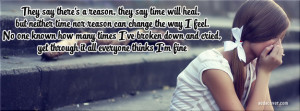 yet through it all everyone thinks I'm fine Facebook Cover
