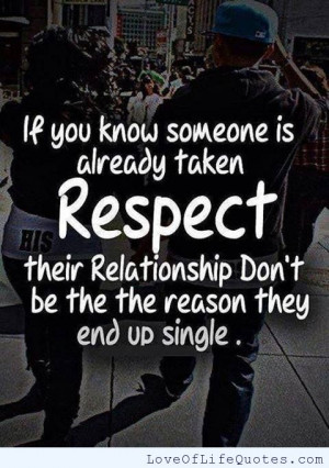 If you know someone is already taken