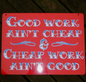 Good Work Ain't Cheap - the 3/50 project