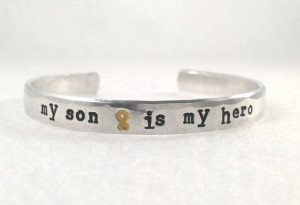 My son is my hero Yellow ribbon Military quote by AtEaseDesigns, $20 ...