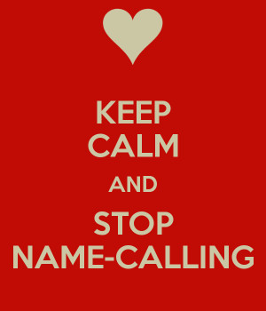 Wed Oct 2nd (Day 4) – Stop The Name Calling