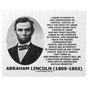 Abraham Lincoln Labor Capital Mutual Benefits Puzzles