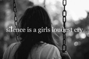 girls, hurt, quotes, sad, silence