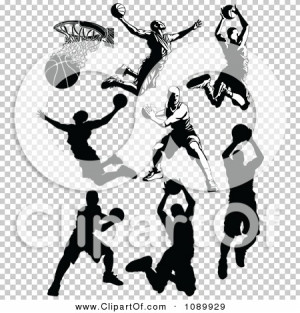 Clipart-Black-And-White-Male-Basketball-Player-Silhouettes-Royalty ...