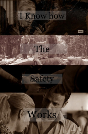 know how the safety works the walking dead andrea