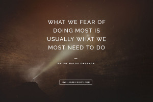 10. “WHAT WE FEAR OF DOING MOST IS USUALLY WHAT WE MOST NEED TO DO ...