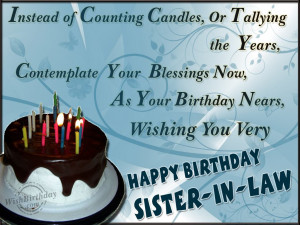 Happy Birthday Wishes Sister in Law